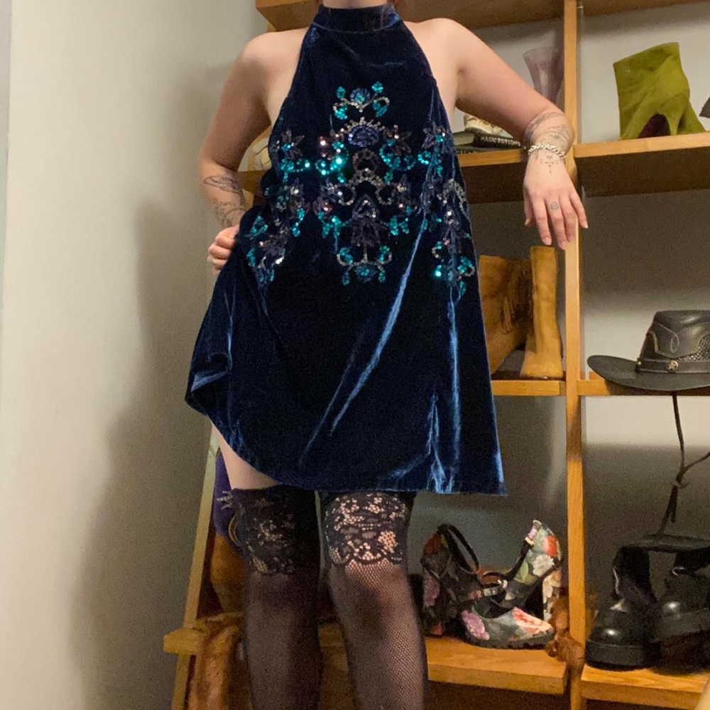 Velvet Free People Mod Shift Holiday Dress NWT - Picture 7 of 8
